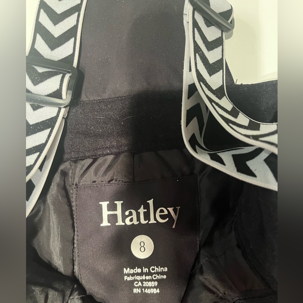 Hatley snow pants size , black
